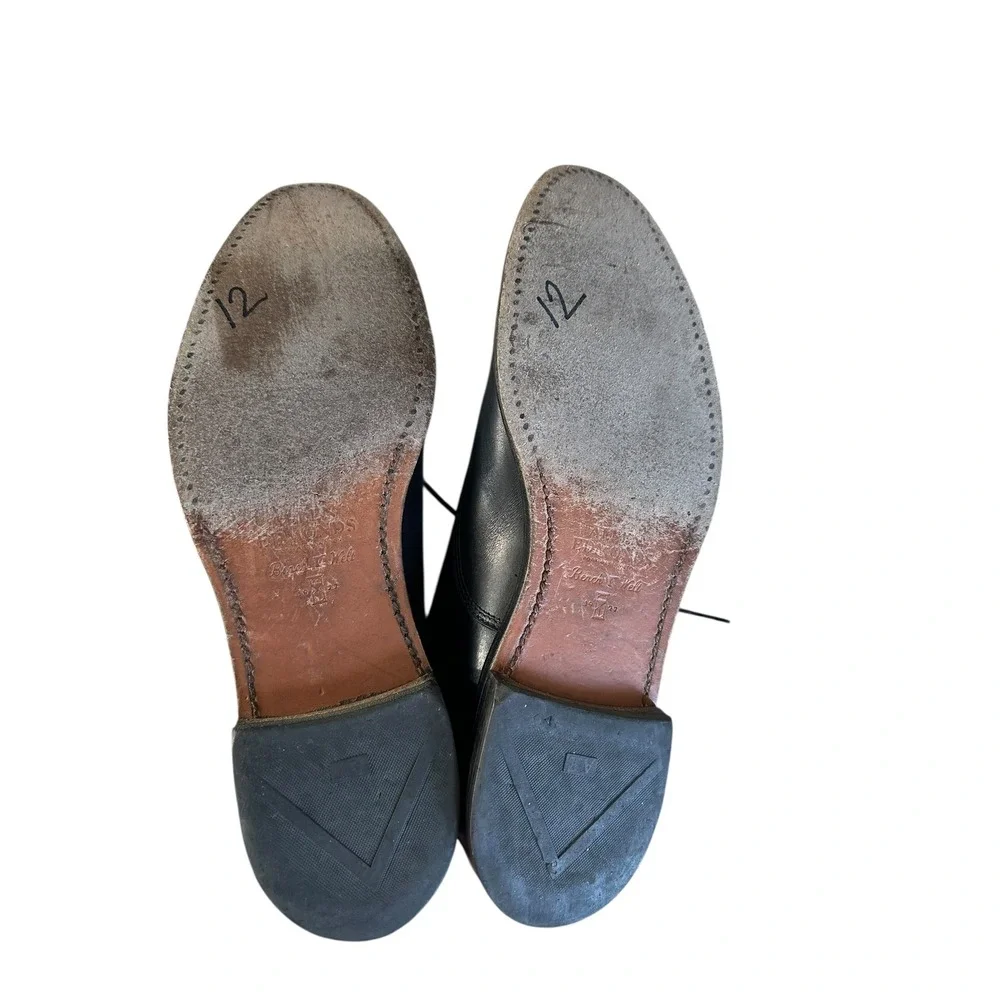 Allen Edmonds Fifth Avenue Cap Toe‎ Oxford Dress Shoes Men 10.5 A  Navy Leather